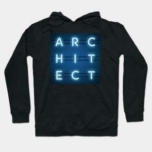 Architect Neon Sign Boxed Typography Hoodie